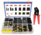 Pixelure 740pcs prise de voiture, connecteur de voiture, prise de voiture étanche, prise étanche 12 V, avec outil de sertissage, 1/2/3/4/5/6 broches prise voiture, convient pour voiture moto voiture