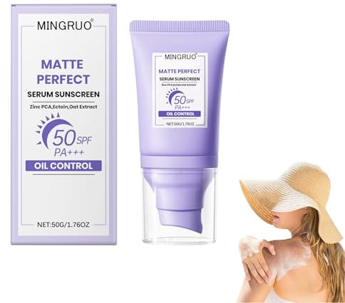 MINGRUO Creme Solaire Visage, Hydratant Protection Solaire Visage Forte, Crème Solaire Corps Sunscreen, Protection UV pour un usage quotidien Texture Légère Non Grasse