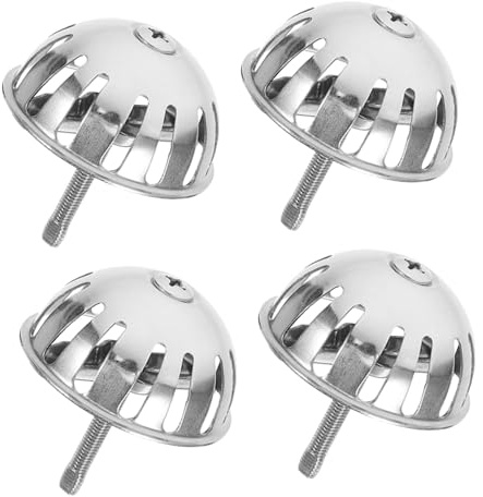NUOBESTY 4 Tapones Para Inodoro De Baño Tapón Para Urinario Filtro De Desagüe De Acero Inoxidable Tapa De Urinario De Metal Colador De Drenaje De Acero Inoxidable Plateado