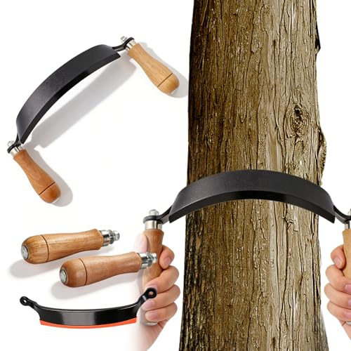 Utensile per la rasatura, coltello da 10 pollici per legno, coltello da traino per legno, coltello da traino con alta nitidezza, pelapatate corteccia con manici ergonomici in legno e protezione lama