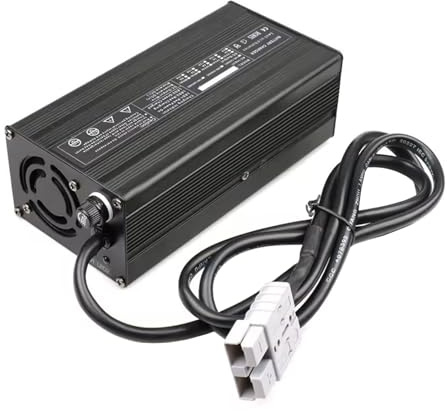 Forklift Battery Charger, 12V/24V/36V/48V/60V/72V Fully-Automatic Lead-Acid Battery Chargers with Anderson Connection for Forklift Golf Cart Floor Scrubber,12V 8A,50A Anderson