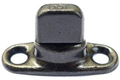 Pack of 10 - Military Black Turnbutton Twist Fastener 6mm 2 Hole Base Genuine DOT Brand