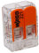 Kopp 33346415 Wago Steckklemme 2-Fach mit Hebel für Flexible Drähte Wiederöffenbar Transparent/orange 1, 5-2, 5 mm² Inhalt 5 Stück, Grau/Orange