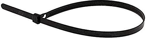 Lot de 50 colliers réutilisables 7,6x 250mm - Noir - Zenitech
