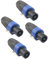 Devinal 4-Pack 4-Pole Speakon-Compatible Twist Lock Adapter Connectors, Professional Audio Plug for NL4 Series, Amplifiers, Speakers - Heavy-Duty, Secure Locking, Stage & Studio Use