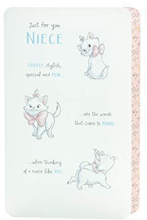 UK Greetings Niece Birthday Card for Her - Disney - Cute Aristiocats Design