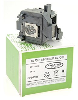 Alda PQ Premium, Lampada per proiettore compatibile con i proiettori EPSON EH-TW9200W, EH-TW9200, EH-TW9100W, EH-TW9000, EH-TW8100, EH-TW7200, Lampada con alloggiamento