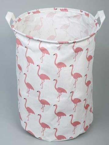 Panier à linge flamant rose