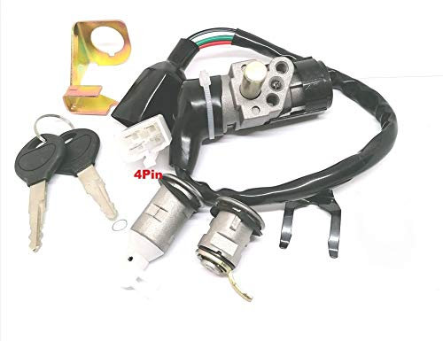 Schlossatz Zündschloss 4Pin Für Retro Schlüssel Set für ZNEN Roller JM STAR REX BAOTIAN Roller