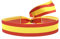 BDM Pulsera de tela con la bandera de España y cierre ajustable para hombre o mujer. Ancho 15 mm.