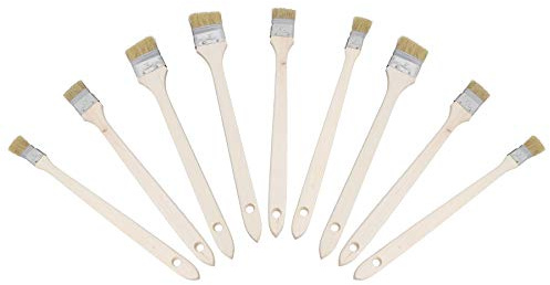 Lot de 9 pinceaux coudés pour radiateur 25 mm – 50 mm Largeur de tête 400 mm