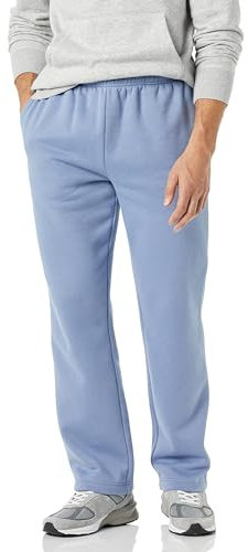 Amazon Essentials Herren Fleece-Jogginghose mit offenem Saum (erhältlich in Übergrößen), Jeans, L