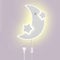 LED Mond Wandlampe mit Schalter und Stecker, 18W Kinderzimmer Wandleuchte Sterne und Mond Nachttischlampe mit Kabel Dimmbar 3 Lichtfarben Kinder Nachtlicht Mond Lampe Deko Wandbeleuchtung Modern