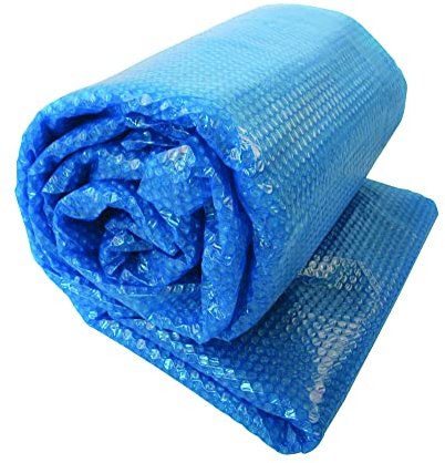 T.I.P. Solarfolie - Poolabdeckung für Eckige Pools 5,49 x 2,74 m (Solardeckplane, Poolcover, Aufheizen durch Sonnenenergie, verhindert Wärmeverlust, 120μ) SSF 549x274/120, 30461