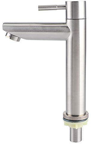 Tissting Robinet, Robinet Évier de Cuisine Robinet Lavabo Robinet Salle de Bains Robinet d'eau Simple Lavabo Froid Robinet Vanité Évier Robinet pour Maison (B)