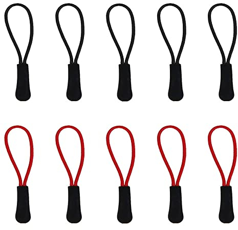 Zipper Pulls, 20 Stück Reißverschluss Zieht, Anti-Rutsch Reißverschlußanhänger, Geeignet für Jacken, Rucksäcke, Zelte, Trolley Cases