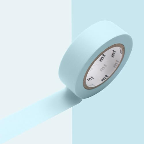 Masking Tape (MT) 1,5 cm Uni Pastell Puderblau