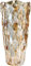 CEMABT Bouteille de Vase à Fleurs en Verre épaissi de 3,4 LB, Style soufflé à la Main de Luxe Exquis, décoratif pour Arrangement Floral, Mariage (Ambre)