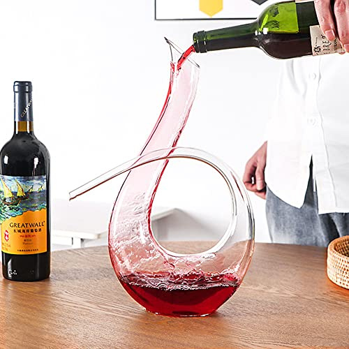 Decantador de vino - 100% sin plomo cristal jarra de vino soplada a mano jarra de vino tinto (6)