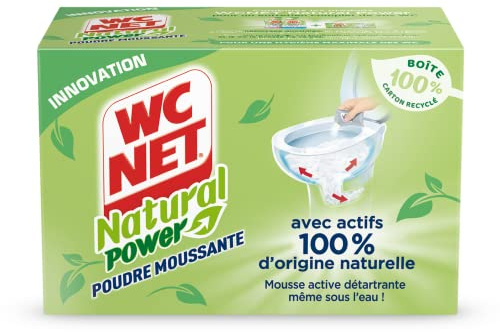 WC Net Natural Power Poudre Moussante, 6 Sachets x 60 g