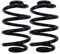 BESTPRICE 2x Muelle suspensión trasera miniblock izquierda derecha, versión reforzada compatible con BMW Serie 3 Coupe (E46), 3 Convertible (E46), 3 (E46), 3 Touring (E46)