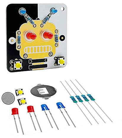Treedix Lötübungsprojekte DIY Elektronik Kits Leiterplatten Trainingsboard mit Batterie für Anfänger, Studenten und Heimwerker