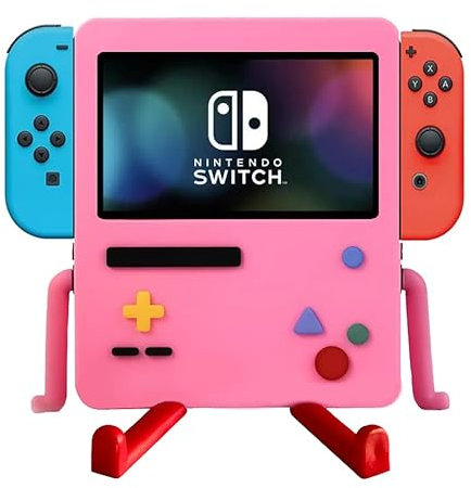 IRISFLY Supporto di ricarica per accessori Nintendo Switch, supporto per caricabatterie per Nintendo Switch OLED (rosa)