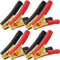 HuaLiSiJi Krokodilklemmen Autobatterie 100A Batterie Klemme Auto Krokodilklemmen Reinkupfer Krokodilklemmen Autobatterie, für Auto Fahrzeug Ladekabel (100A 8PCS)