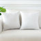Artscope 2er Set Kissenbezug Einfarbig Wurfkissenbezug Leinen Kissenbezüge Moderne Dekokissen Kissenhülle Set Kissen Fall für Sofa Schlafzimmer Zuhause Dekor 60x60 cm Reines Weiß