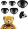 Parallelower 100st Sicherheitsnasen für Häkeltiere 5 Größen Kunststoff Tiersicherheitsnasen Puppennasen mit Unterlegscheiben Diy Making Plüschpuppen Teddybär Hundenasen zum Basteln