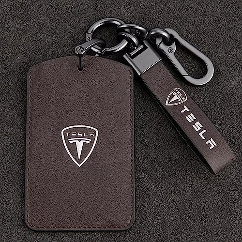 RiRaku pour Tesla modèle 3 modèle Y Voiture clé Porte-Carte emblème clé Intelligente Coque Sac étanche Porte-clés Housse de Protection Auto Accessoires,B-Einheitsgröße