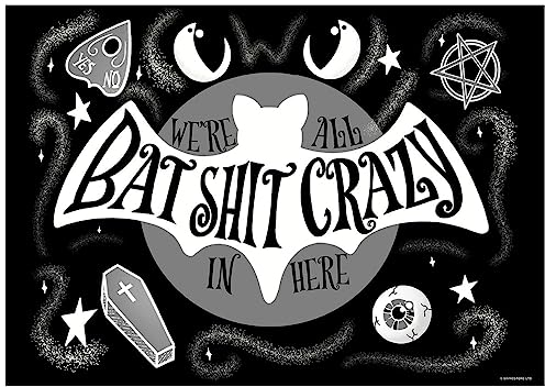 Grindstore We're All Bat Shit Crazy In Here Mini-Poster, 44 x 32 cm