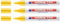 EDDING Lot de 3 Marqueurs Peinture 750 Jaune Pointe Ronde 2-4 mm