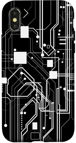 Carcasa para iPhone X/XS Placa de circuito electrónico Ingeniería informática CPU GPU