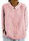 HUIFUAO Chemise Rayée Bleue Femme Chemisette Femme Chemise Femme Grande Taille Chemise Noire Femme Chemise Lin Blanche Femme Chemise Coton Femme, Z06 Rose, XL