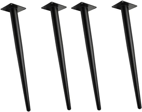 MHYSADGA 4X konische Beine - DIY-Möbelfüße, Tischbeine aus Metall, quadratisches Tischgestell, stabile Tischkufen, Sofabeine aus Edelstahl