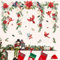 wondever Wandtattoo Weihnachten Blumen Wandaufkleber Roter Kardinal Vögel Weihnachtsblumen Blätter Weihnachten Fenster Wandsticker Wanddeko für Weihnachten Fenster Weihnachtsdeko