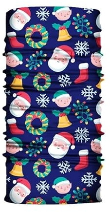 4Trails Bandana Snood Face Mask Windproof Scarf for Outdoor Sports Motorcycle Skiing Running Cycling Winter, Summer, Halloween Xmas Christmas (S299)