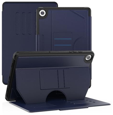 Case for Samsung Galaxy Tab A9 Plus/A9+ 2023 11 inch, Business Shockproof Cover with Auto Sleep/Wake, Multi-Angle Stand & Card Slot for Galaxy Tab A9+ (SM-X210/SM-X215/SM-X216/SM-X218), Tibetan Blue