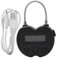 Advokingtap Cadenas intelligent avec minuteur de voyage avec affichage LCD rechargeable par USB pour la sécurité de l'aéroport et des voyages (Noir)