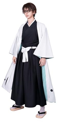 OSIAS Männer Anime Aizen Sousuke Cosplay Kostüm (M)
