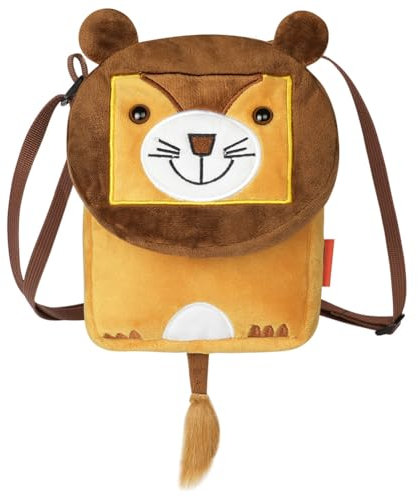 Aomig Plüsch Rucksack Kindergartenrucksack Kleinkind Rucksack Kindergarten Schultasche für Jungen Mädchen Tierischer Kinderrucksack Tier Cartoon Mini Umhängetaschen Kinder Rucksack für 2-6 Jahre(Löwe)