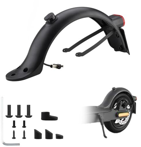 Foydream Hinterer Kotflügel Electric Scooter, E Scooter Schutzblech Hinten Kompatibel für Xiaomi E Roller Mi M365 1S Pro Pro 2