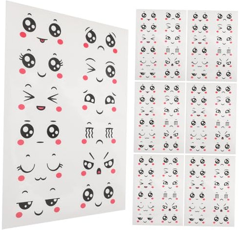 BATHVEVE 10blätter Selbstklebende Aufkleber Mit Lustigen Gesichtern Für Ostereier Kreative Dekoration Für Ostern Vielseitig Einsetzbar Für Bastelprojekte Und