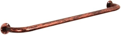 Kleiderständer Wandmontage Abnehmbare Retro Metall Kleiderstange Kleiderstange Aufhängestange Rot Kupfer, 80cm