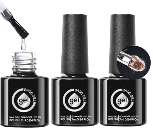 Jiimhte Builder Nagelgel | Reparaturgel Mit Glasfaser Für Nägel,3er Set Transparenter Langlebiger Abwaschbarer Pflegezubehör Für Haus Und Schönheitssalon