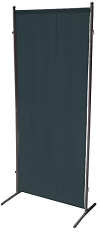 gartenmoebel-einkauf Sichtschutz Trennwand 80x190cm, Metall + Textilbespannung anthrazit, verlängerbar
