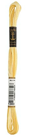 Anchor 4615000-01303 Embroidery Thread, 100% Cotton, 1303, 8 m, 3 g