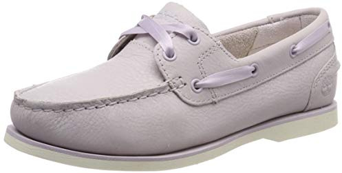 Timberland Classic Boat Unlined - Scarpe da Barca Donna, Rosa (Lilac Marble 9ys), 37.5 EU