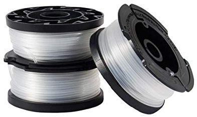 Gekufa AF-100 Strimmer Spool & Line for compatible with Black & Decker String Trimmers Replacement Part, 30ft 0.065 Autofeed Weeding Eater Spools (Pack of 3)